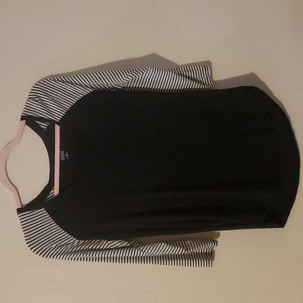 Striped Sleeve Baseball Tee